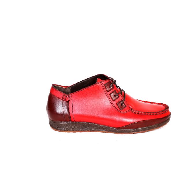 کفش چرم زنانه کد 175 رنگ قرمز (1)