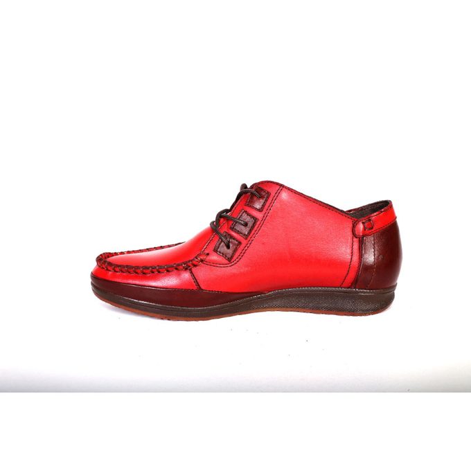 کفش چرم زنانه کد 175 رنگ قرمز (2)