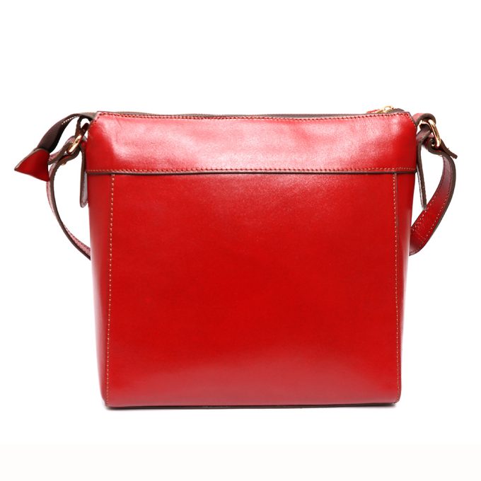 کیف چرم زنانه کد 865 قرمز (2)